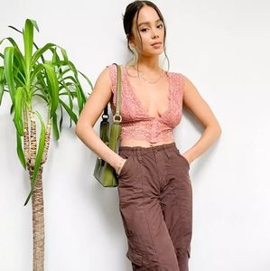 Free People Intimately Heartbreaker Brami in Rose Dust Combo Size XS NWT